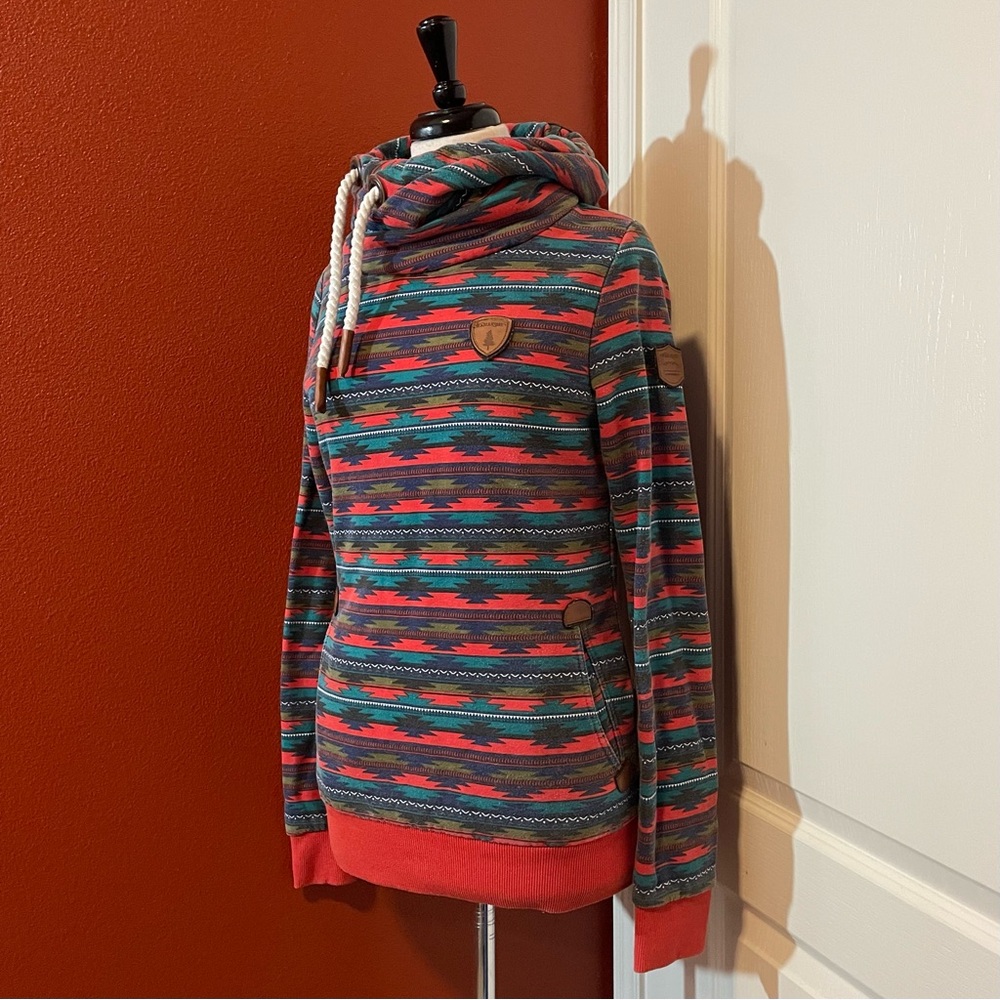 Wanakome Women’s Artemis Southwestern Aztec Print‎ Pullover Hooded Sweatshirt